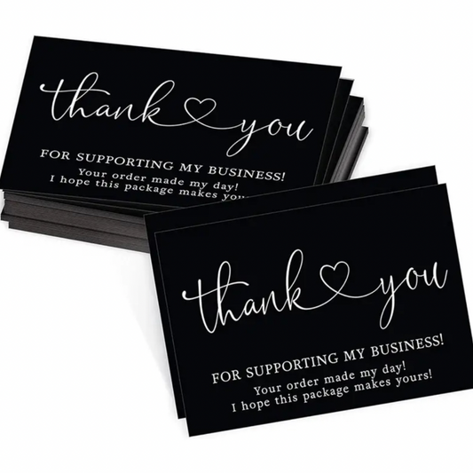 Wholesale 25pc Thank You Cards – Bulk Pack for Retailers & Businesses