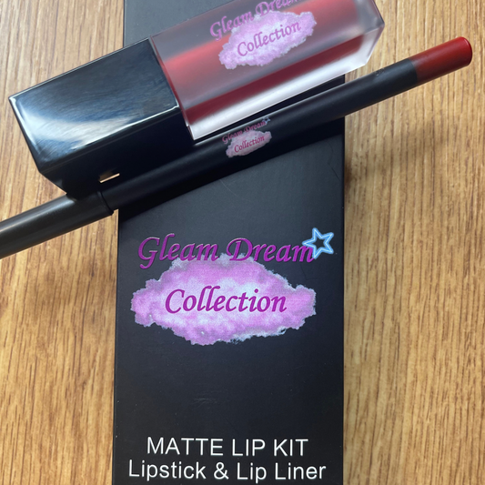 Matte liner & lipstick set