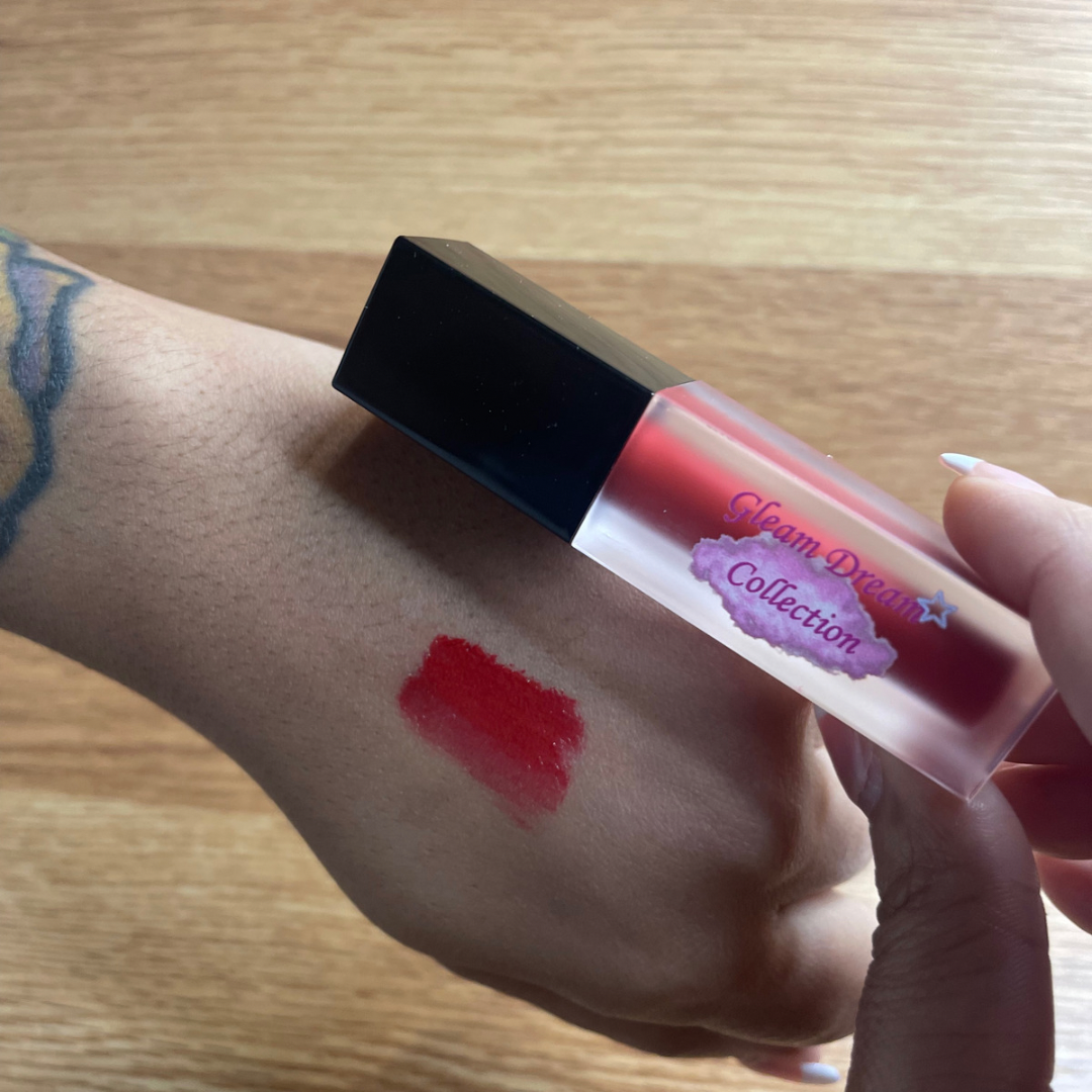 Red matte lipstick