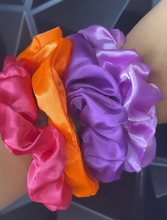 Silk hair Scrunchies (color options)